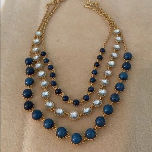Ann Taylor Jewelry - Ann Taylor blue three strand necklace Ann Taylor Jewelry - Ann Taylor blue three strand necklace